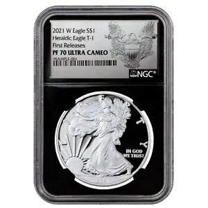 2021-W シルバー タイプ 1 プルーフ アメリカン イーグル NGC PF70 UC FR ブラック コア ホルダー Ex...｜WORLD RESOURCE【KING店】