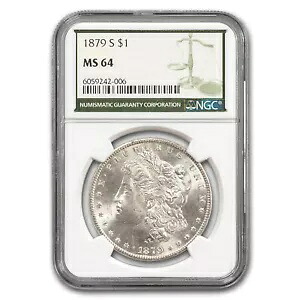 1879-S モーガン ダラー MS-64 NGC (グリーン ラベル)｜WORLD RESOURCE【KING店】