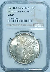 1921 P NGC MS63 VAM-3E ピットアンドクラッシュ Hot-50 モーガン シルバー ダラー|WORLD RESOURCE【KING店】