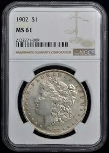 1902 モルガン ドル S$1 NGC MS61|WORLD RESOURCE【KING店】