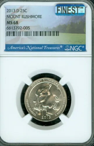 2013 D マウント ラシュモア クォーター NGC MS68 PQ MAC 最高級グレード MAC スポットレス。｜WORLD RESOURCE【KING店】 89,540円
