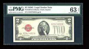 DBR 1928-G $2 法定神父1508 EA ブロック PMG 63 EPQ シリアル E29474663A｜WORLD RESOURCE【KING店】