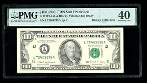 DBR 1990 $100 FRN サンフランシスコ神父2173-L PMG XF-40 シリアル L72403235A｜WORLD RESOURCE【KING店】