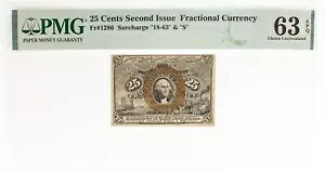 神父様1286、25c、第 2 発行米国端数通貨、PMG 63EPQ|WORLD RESOURCE【KING店】