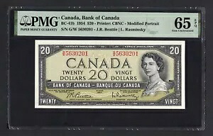 カナダ 20 ドル 1954 BC-41b 未流通 グレード 65｜WORLD RESOURCE【KING店】 117,700円