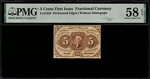 Fr-1229 $0.05 初版端数通貨 - 5 セント - 等級付き PMG 58 EPQ|WORLD RESOURCE【KING店】