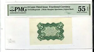 FR.1238 SPWMB (第 3 号) 5 セント バック サンプル PMG 55 EPQ|WORLD RESOURCE【KING店】