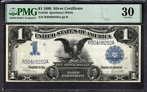 1899 $1 シルバー証明書ブラック イーグル ノート PMG 30 Fr.236 商品番号 1998329-001｜WORLD RESOURCE【KING店】