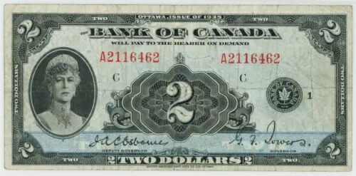 1935年カナダドル2ドルPMG VF25 BC-3 #21963