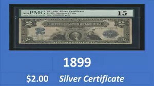 ~~ 1899 ~~ $2.00 = シルバー証明書 = 99899950 = === 送料無料|WORLD RESOURCE【KING店】