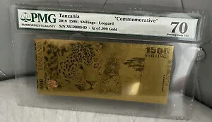 タンザニア 2018 ビッグ5レオパード 金貨1g PMG 70｜WORLD RESOURCE【KING店】