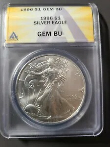 1996年 1ドル シルバー イーグル ジェム ブー シルバー ANACS