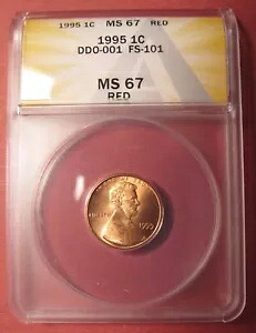 1995年リンカーン記念館セントダブルダイ - ANACS MS 67 RD - DDO-001、FS-101