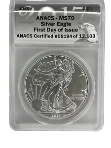 2017 MS70 シルバーイーグル - 発行初日 ANACS (194,330)