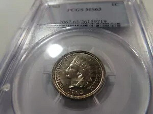 N24 USA 1863 インディアンヘッド スモールセント PCGS MS-63｜WORLD RESOURCE【KING店】