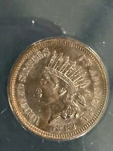 1862年インディアンヘッドセント AU 50