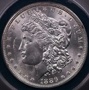 1886年 モルガン・ダラー***ANACS MS 63 55,440円