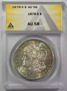 1878年 S モルガン銀貨 ANACS AU-58