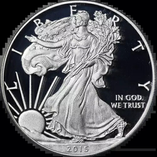 2015-W シルバー アメリカン イーグル $1 ANACS PR70 DCAM ファースト ストライク ラベル - 在庫