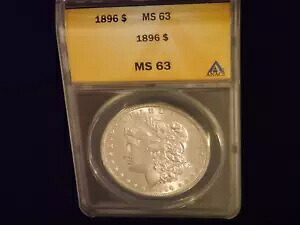 1896 モーガン シルバー ダラー ANACS MS 63｜WORLD RESOURCE【KING店】