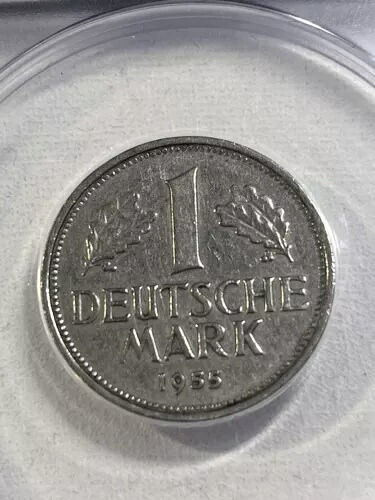 1955-G ドイツ 1 マーク ANACS グレード XF 45