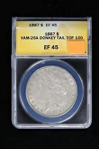 1887 モーガン ダラー ANACS VAM-25A ドンキー テール トップ 100 EF 45 32T7｜WORLD RESOURCE【KING店】