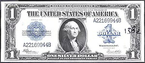 1923 $ 1 シルバー証明書 - ブルーシール