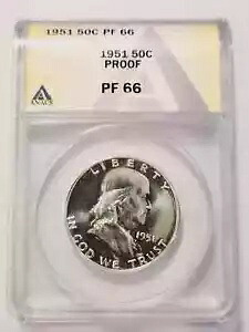 1951 P フランクリン ハーフダラー ANACS PR-66｜WORLD RESOURCE【KING店】