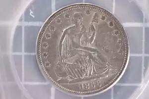 1866-S リバティ シーテッド ハーフダラー、「MOTTO」、ANACS EF-40、店舗番号 23070215|WORLD RESOURCE【KING店】