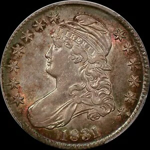 1831 50C キャップド バスト ハーフダラー PCGS AU53 PQ|WORLD RESOURCE【KING店】