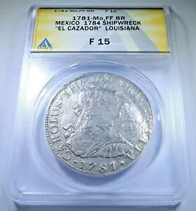 ANACS 1781 エル カザドル難破船 シルバー 8 レアレス スペイン海賊の宝物 8R コイン｜WORLD RESOURCE【KING店】