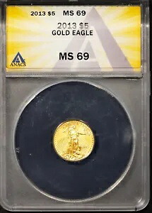 2013 $5 ゴールド イーグル MS 69 ANACS # 7625709 + ボーナス｜WORLD RESOURCE【KING店】