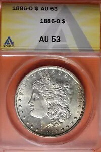 1886-O ANACS AU53 モーガン シルバー ドル #B40843｜WORLD RESOURCE【KING店】