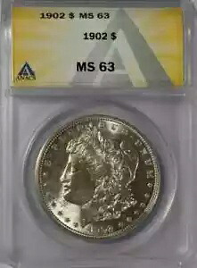 1902 P モルガン シルバー ダラー ANACS MS-63|WORLD RESOURCE【KING店】