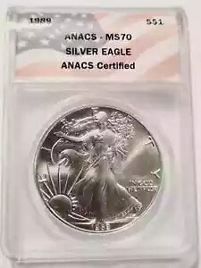 1989 P シルバー イーグルス ANACS MS-70 - シルバー イーグル|WORLD RESOURCE【KING店】