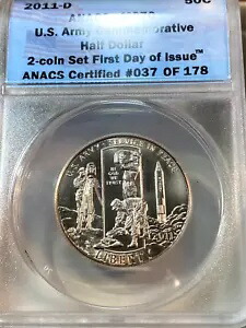 2011-D 米陸軍ハーフダラー ANACS MS70 が Ebay で簡単に最安値* CHRC｜WORLD RESOURCE【KING店】 182,050円