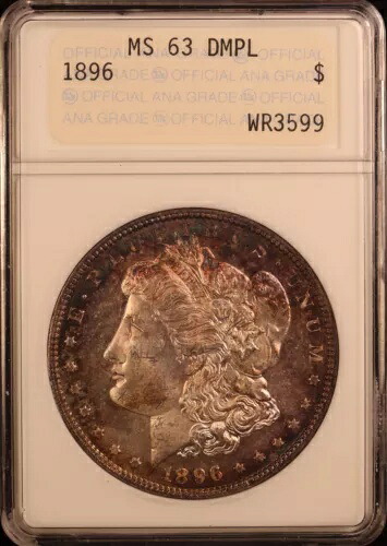 1896-P モーガン シルバー ダラー -ANACS MS63 DMPL! ANAホルダー -素晴らしく引き締まった！ PQ+｜WORLD RESOURCE【KING店】 185,900円