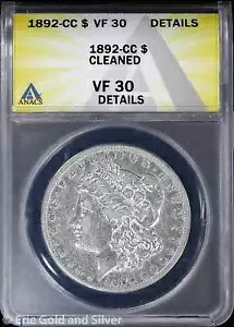 1892-CC $1 モルガン シルバー ダラー ANACS VF 30 詳細｜WORLD RESOURCE【KING店】 188,100円