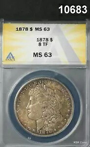 1878 8TF モーガン シルバー ドル ANACS 認定 MS63 #10683｜WORLD RESOURCE【KING店】