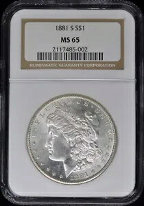 1881-S モルガン ドル S$1 NGC MS65｜WORLD RESOURCE【KING店】