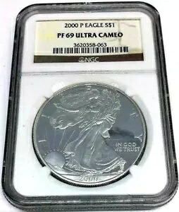 2000 P US シルバー アメリカン イーグル プルーフ NGC PF69 ウルトラ カメオ。 ?335?V7?｜WORLD RESOURCE【KING店】