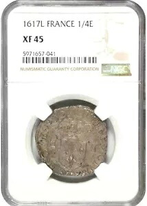 1617 L フランス 1/4 Ecu、バイヨンヌミント、NGC XF 45｜WORLD RESOURCE【KING店】