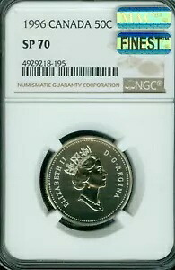 1996 カナダ 50 セント NGC MAC SP70 標本 最高級グレード スポットレス *｜WORLD RESOURCE【KING店】