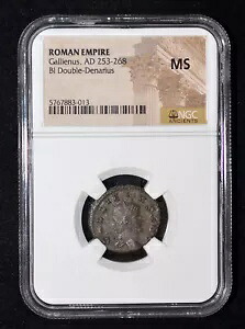 NGC MS AD 253-268 ローマ帝国ガリエヌス BI アントニニアヌス (21mm、6h)。|WORLD RESOURCE【KING店】