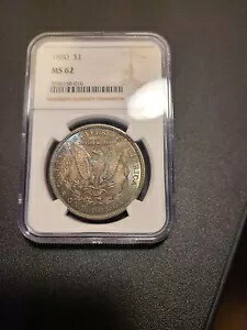 1880 P NGC MS62 モーガン シルバー ダラー $1 米国造幣局コイン 1880-P MS-62 レインボー トーン｜WORLD RESOURCE【KING店】