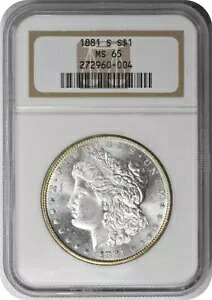 1881-S モーガン シルバー ダラー MS65 NGC|WORLD RESOURCE【KING店】