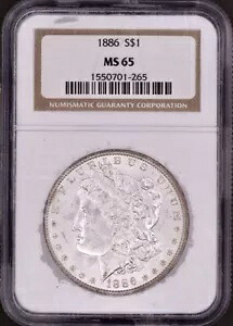 1886-P モーガン シルバー ダラー NGC MS65 ブラスト ホワイト｜WORLD RESOURCE【KING店】