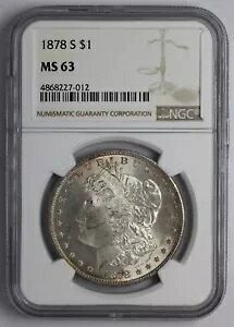 1878 S モーガン シルバー ダラー NGC MS 63｜WORLD RESOURCE【KING店】