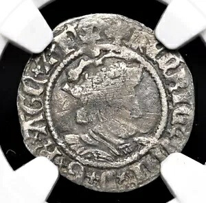 イングランド。ヘンリー8世。 1509年から1547年。シルバーハーフグロート、S-2343、ウォーハム、NGC VF 詳細｜WORLD RESOURCE【KING店】