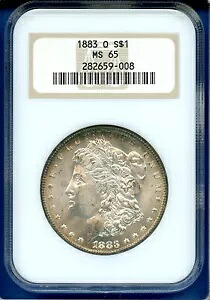 1883 O NGC MS65 モーガン シルバー ダラー $1 米国造幣局コイン 1883-O MS-65 オールド ファッティ|WORLD RESOURCE【KING店】